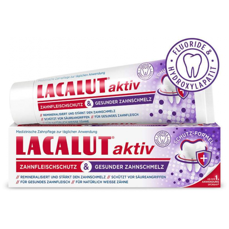 Lacalut aktiv Zahnfleischschutz & gesunder Zahnschmelz 75 ml