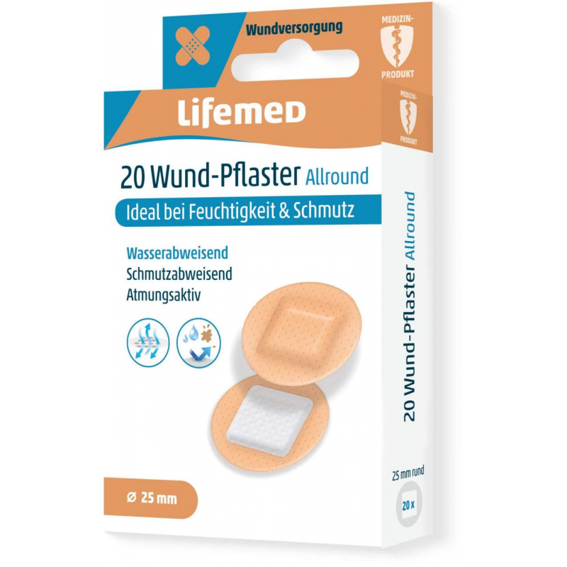 LIFEMED Wundpflaster allround rund 2,5 cm