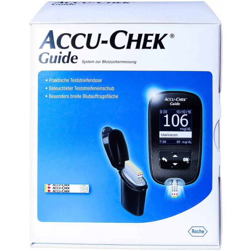 Accu-Chek Guide Blutzuckermessgerät Set mg Je Dl