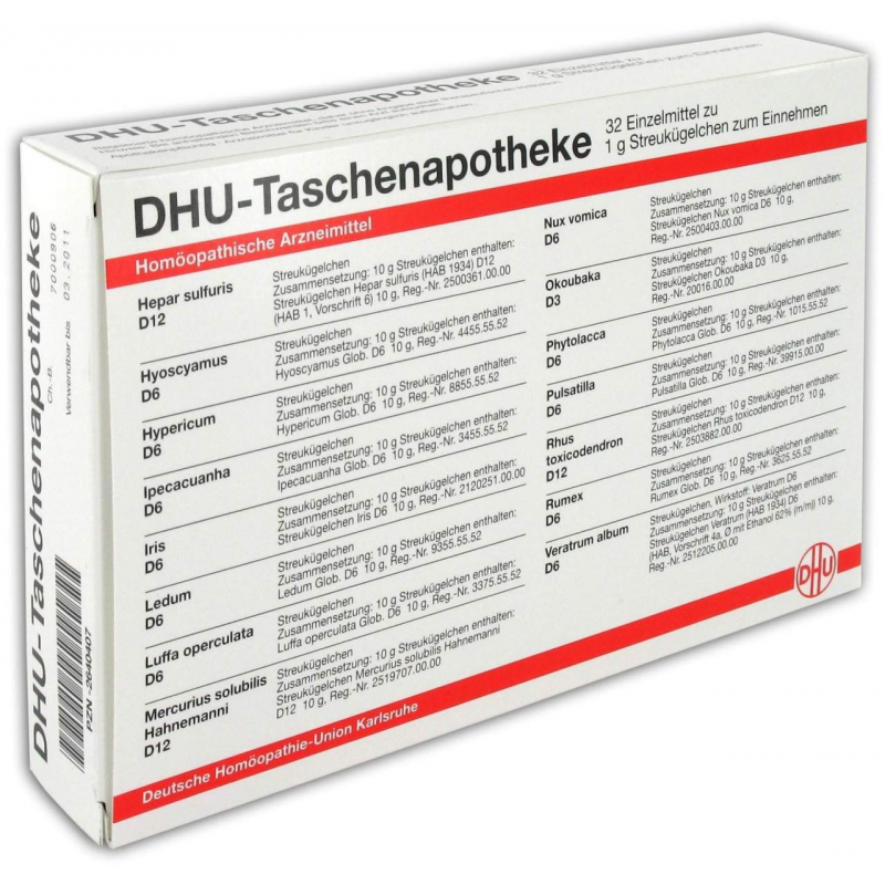 Dhu Taschenapotheke 32 X 1 G Globuli Kombipackung
