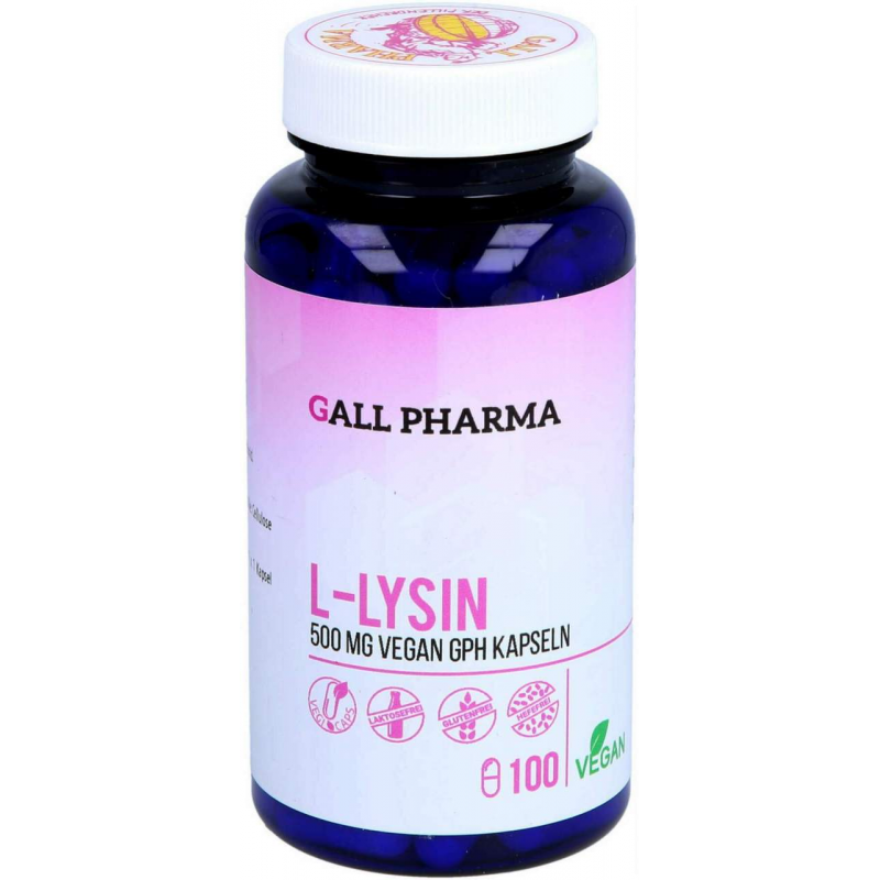 L-Lysin 500 mg Vegan Gph 100 Kapseln