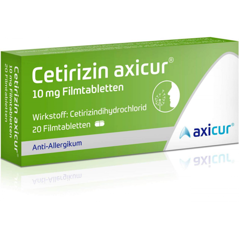Cetirizin Axicur 10 mg 20 Filmtabletten