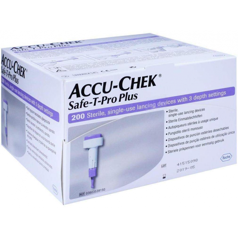 Accu Chek Safe T Pro Plus 200 Lanzetten