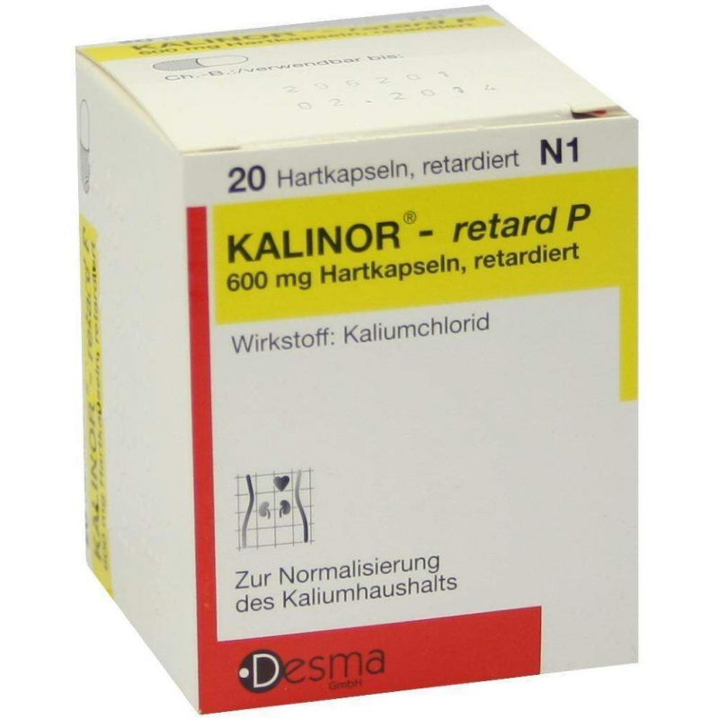 Kalinor Retard P 600 mg 20 Hartkapseln