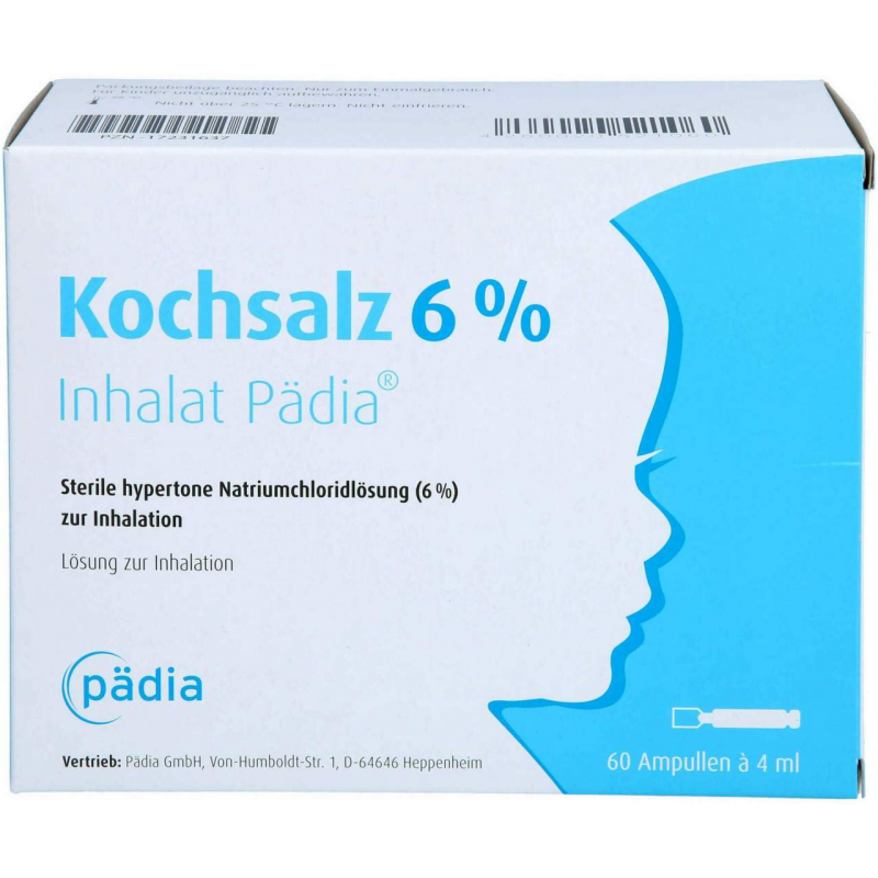 Kochsalz 6% Inhalat Pädia Ampullen 60 Stück