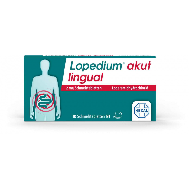 Lopedium akut lingual 2 mg Schmelztabletten 10 Stück