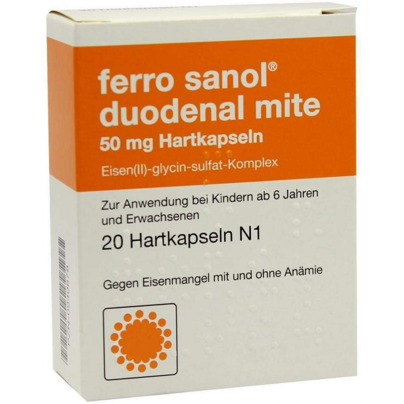 Ferro Sanol Duo Mite 50 mg 20 Magensaftresistente Kapseln