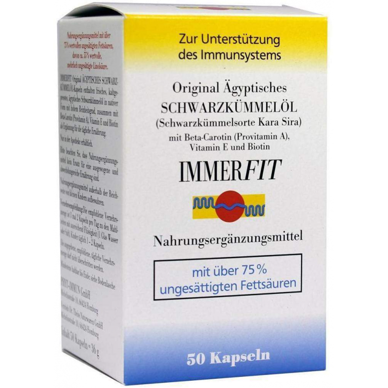 Schwarzkümmelöl Immerfit 50 Kapseln