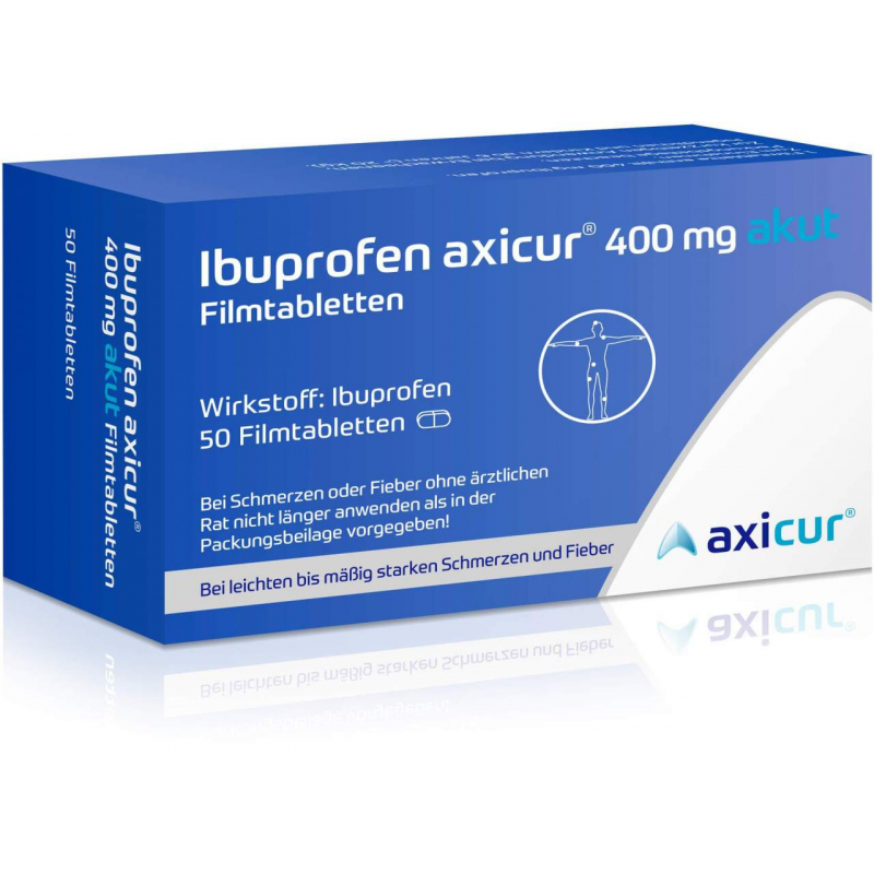 Ibuprofen Axicur 400 mg Akut 50 Filmtabletten
