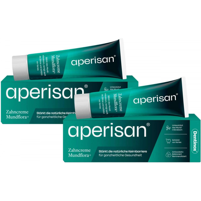 Aperisan Zahncreme Mundflora+ 2 x 75 ml