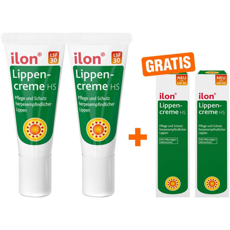 Ilon Lippencreme HS 2 x 10 ml + gratis 2 x 3 ml