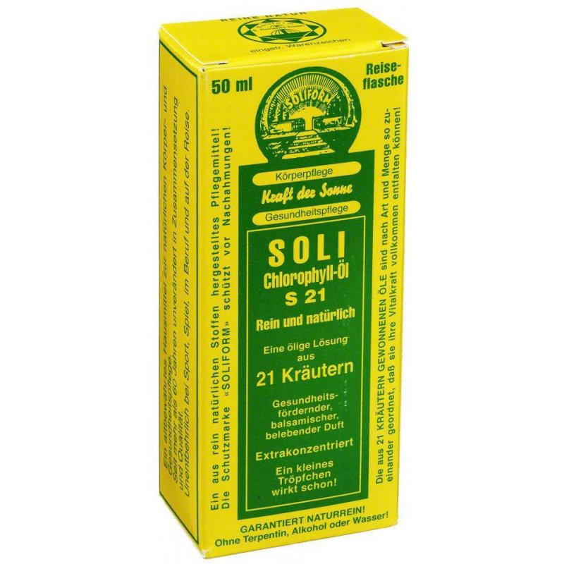 Soli Chlorophyll Öl S 21 50 ml Öl