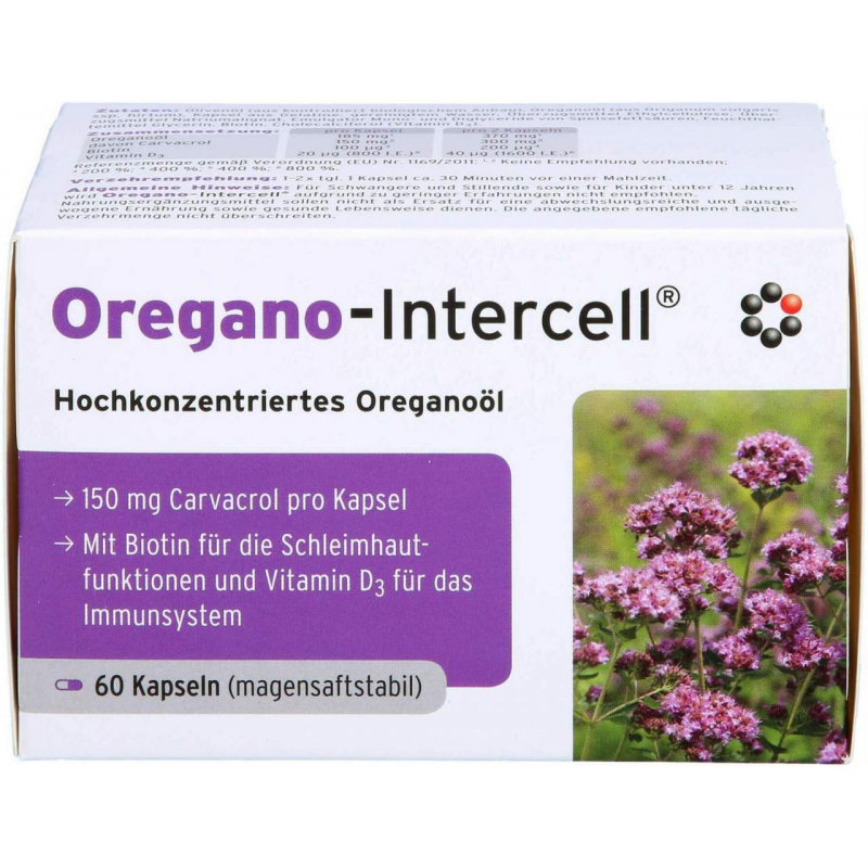 Oregano-Intercell 60 Magensaftresistente Weichkapseln