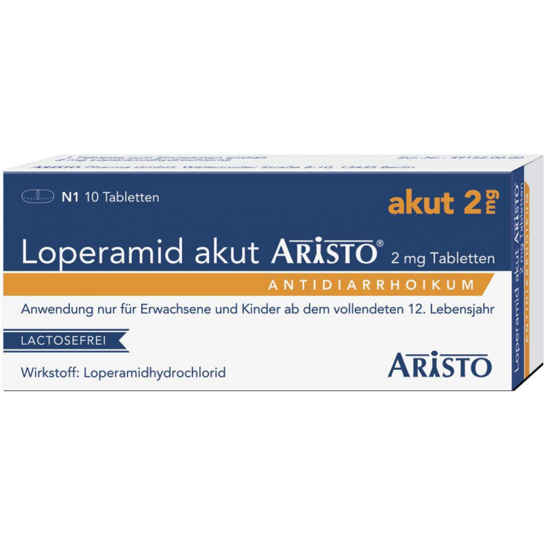Loperamid Akut Aristo 2 mg 10 Tabletten