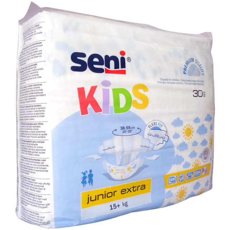 Seni Kids Junior Extra 16 - 30 KG Inkontinenzhose 30 Stück
