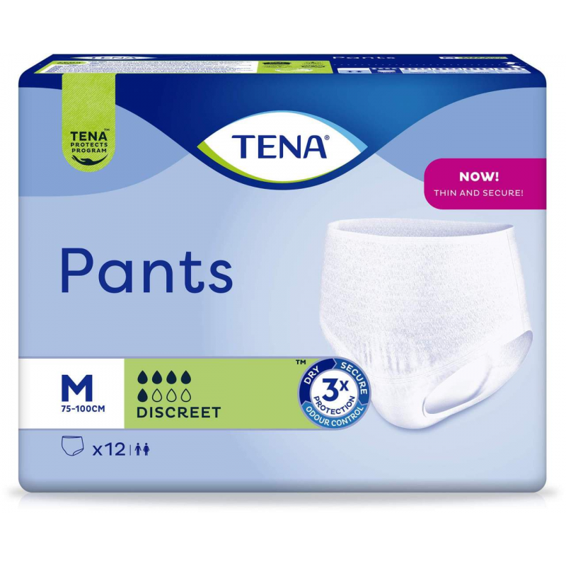Tena Pants Discreet Medium Slip 75 - 100 cm 12 Inkontinenzslips