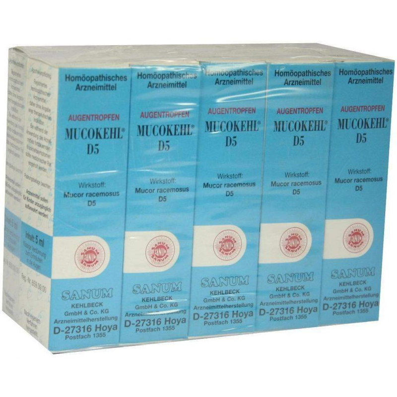 Mucokehl D 5 10 X 5 ml Augentropfen