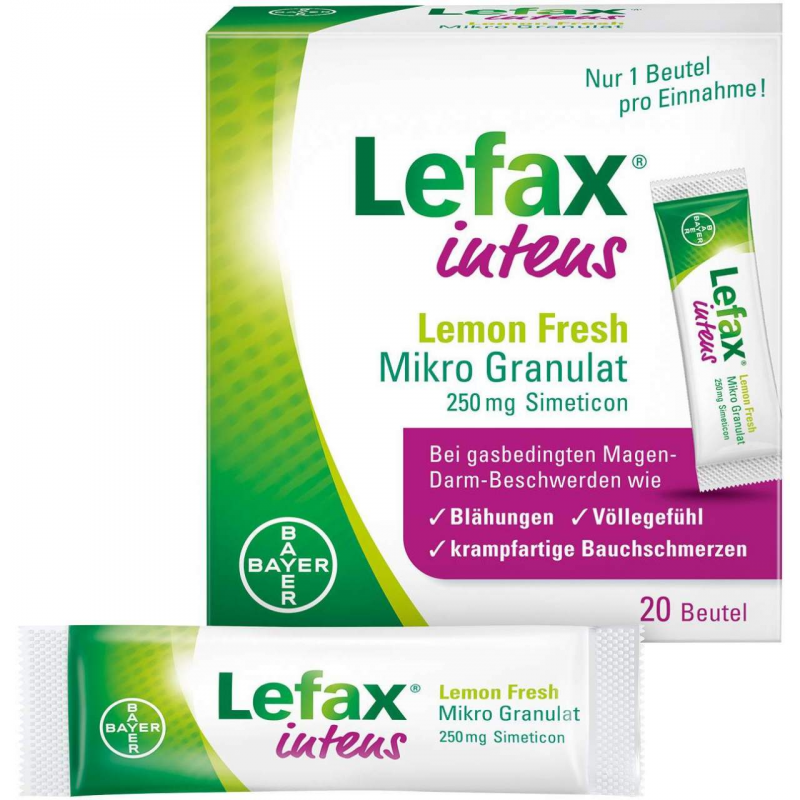 Lefax intens Lemon Fresh Mikro Granulat 20 Beutel 250 mg
