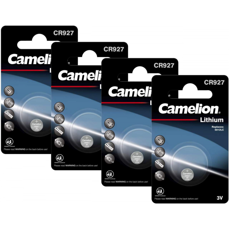 4 x Camelion Lithium Knopfzelle CR927 3V, 1 Stück