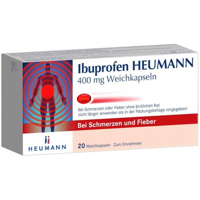 Ibuprofen Heumann 400 mg Weichkapseln 20 Stück