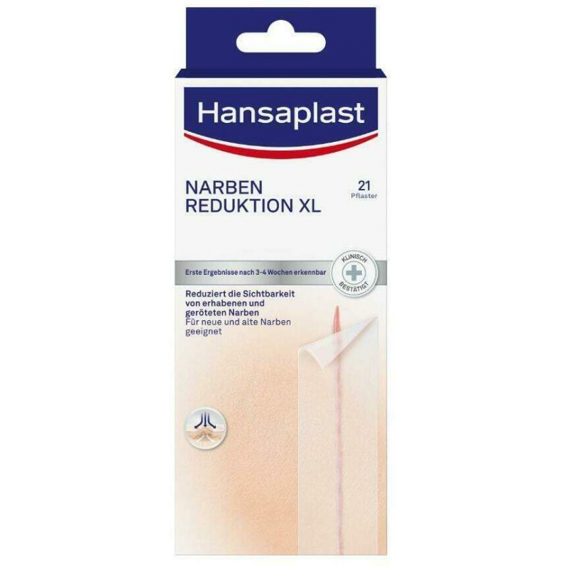Hansaplast Pflaster Narben Reduktion Xl 3 cm X 14,6 cm 21 Stück
