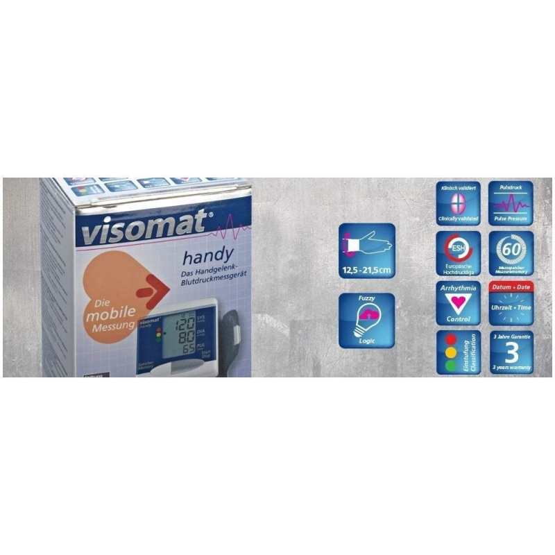 Visomat Handy Handgelenk Blutdruckmessgerät 1 Stück