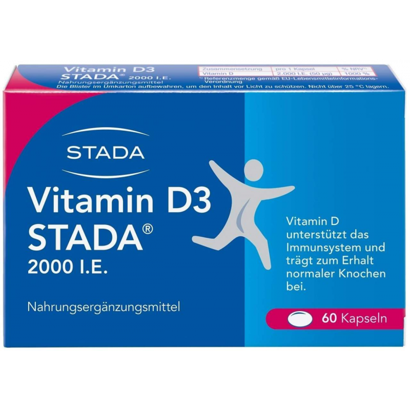 Vitamin D3 Stada 2000 I.E. 60 Kapseln