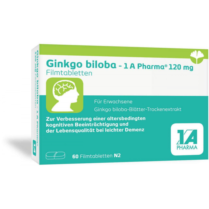 Ginkgo Biloba 1a Pharma 120 mg 60 Filmtabletten
