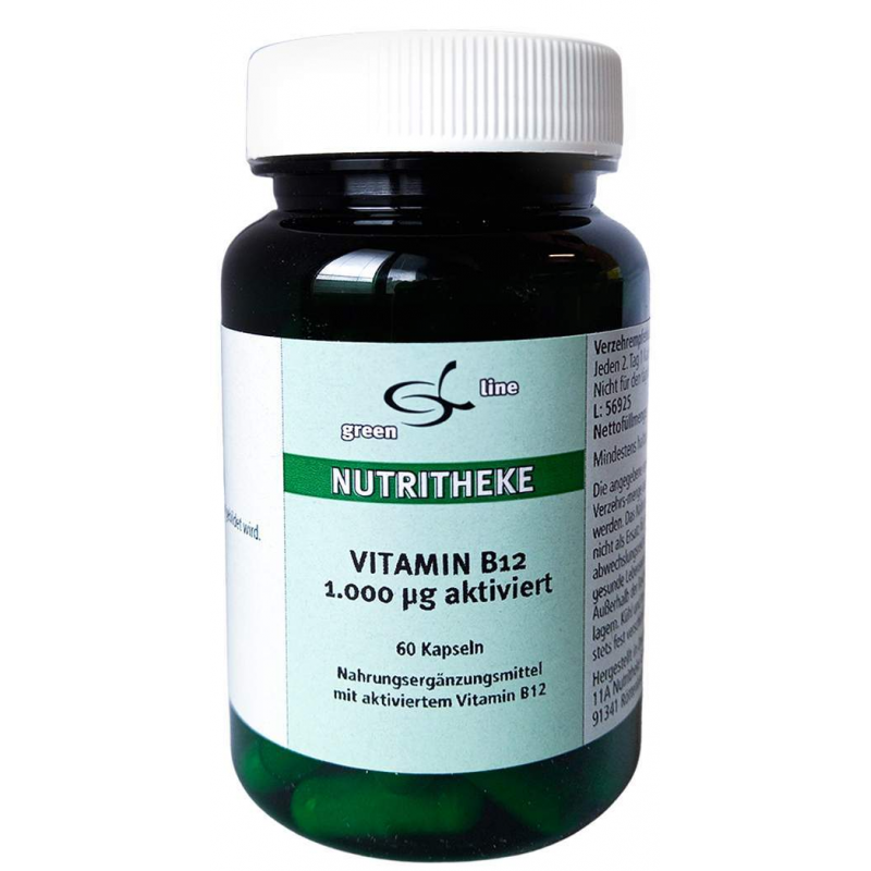Vitamin B12 1.000 µg Aktiviert 60 Kapseln