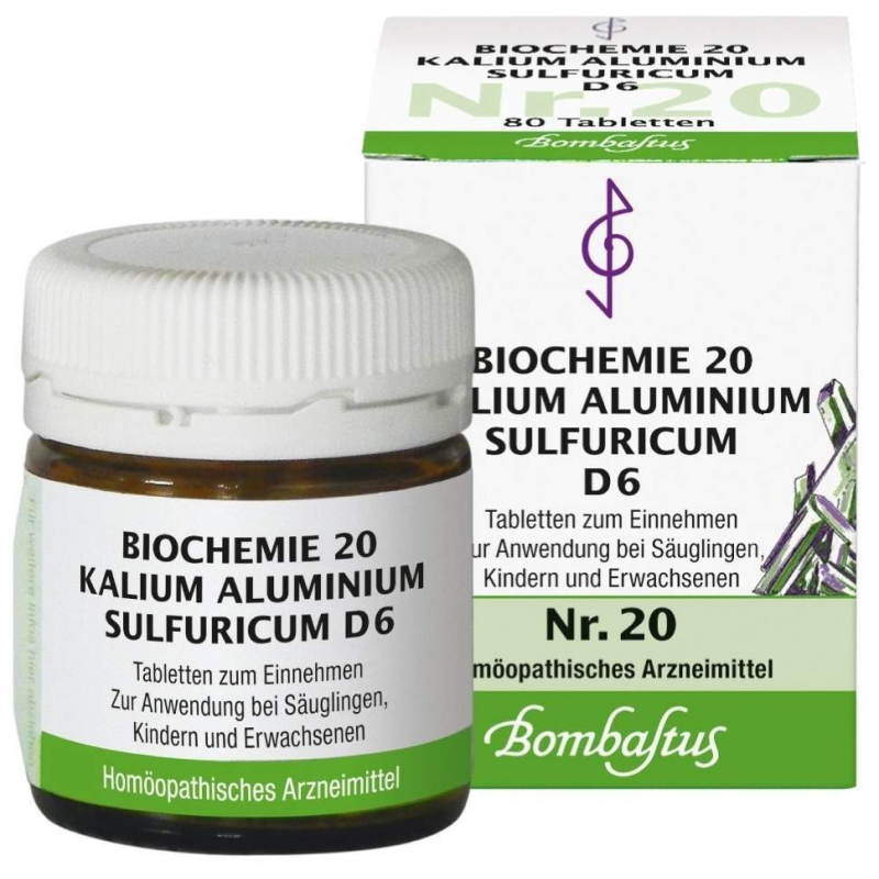 Biochemie Bombastus 20 Kalium aluminium sulfuricum D 6 80 Tabletten