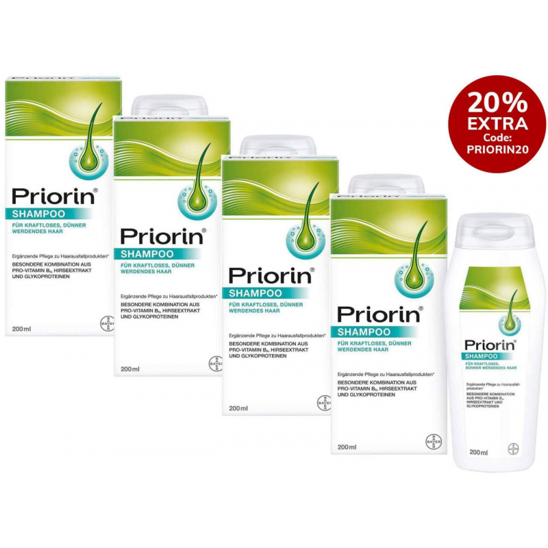 Priorin Shampoo 4 x 200 ml