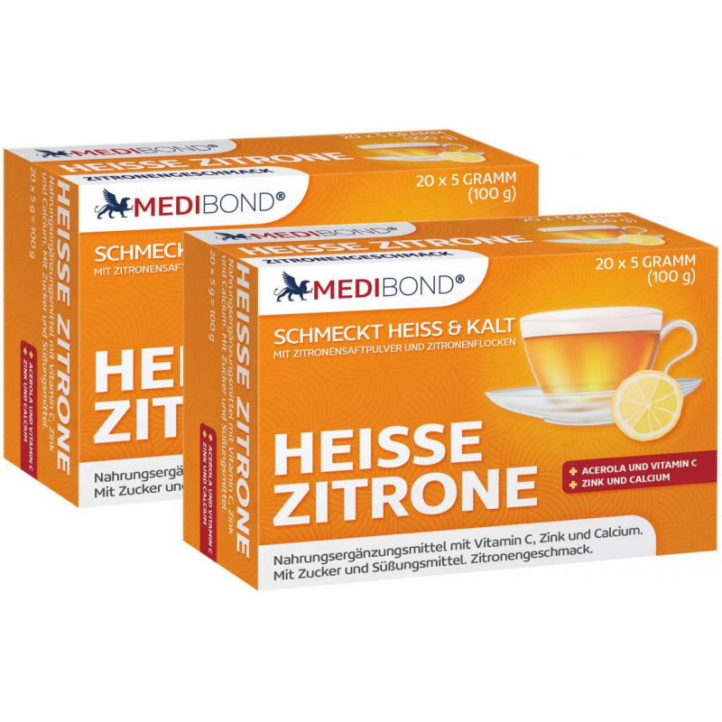 Heiße Zitrone Medibond 2 x 20 Beutel