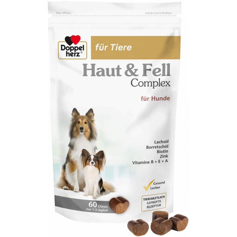 Doppelherz Haut & Fell Complex Für Hunde 60 Chews