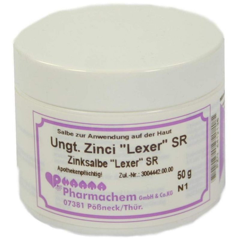 Unguentum Zinci Lexer Sr 50 G Salbe