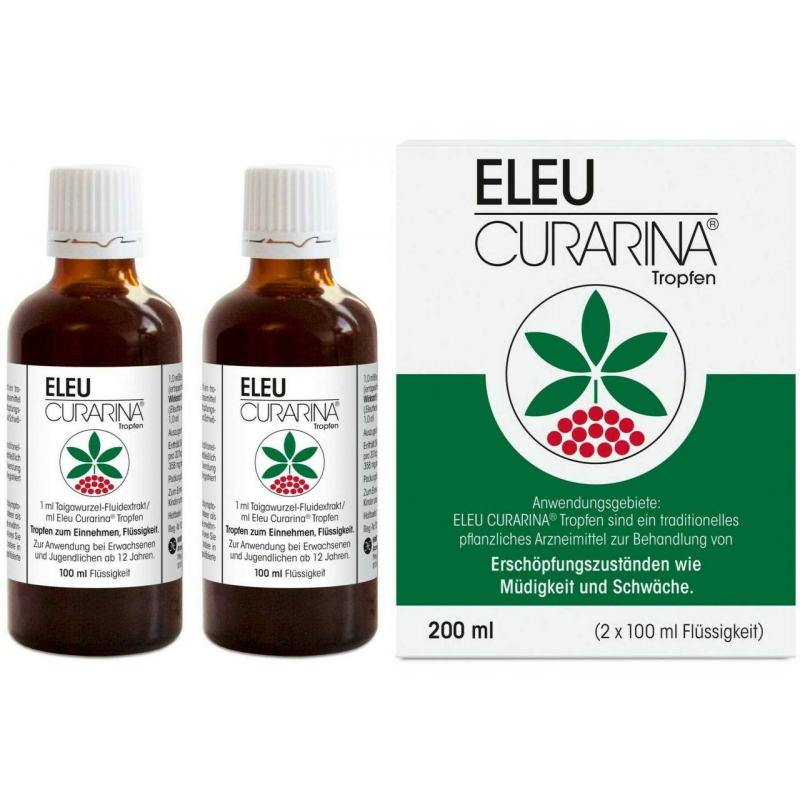 Eleu Curarina Tropfen 1 ml Taigawurzel-Fluidextrakt 200 ml