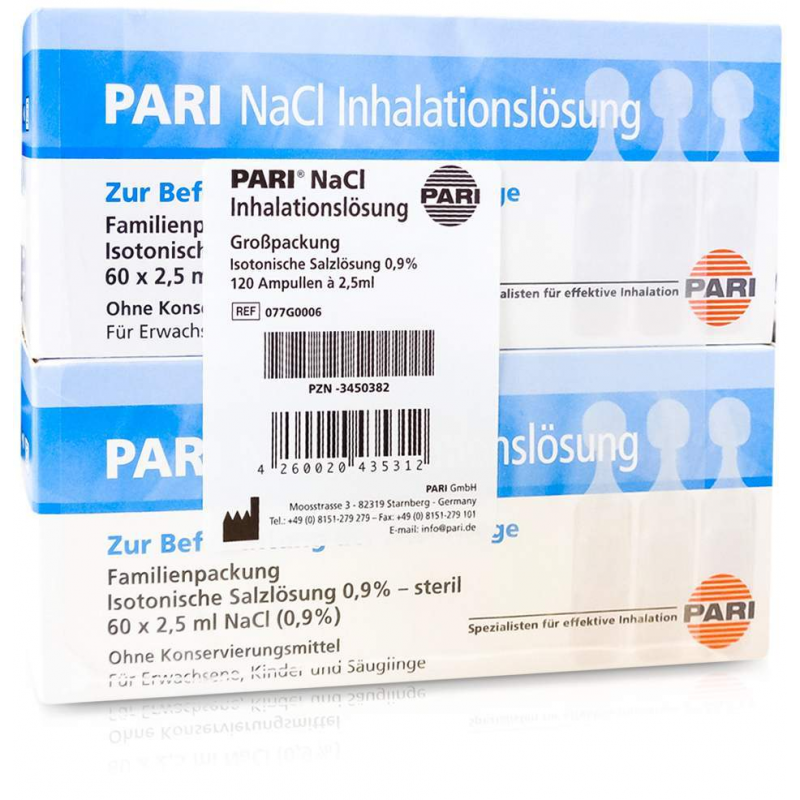 Pari Nacl Inhalationslösung Ampullen 120 X 2,5 ml