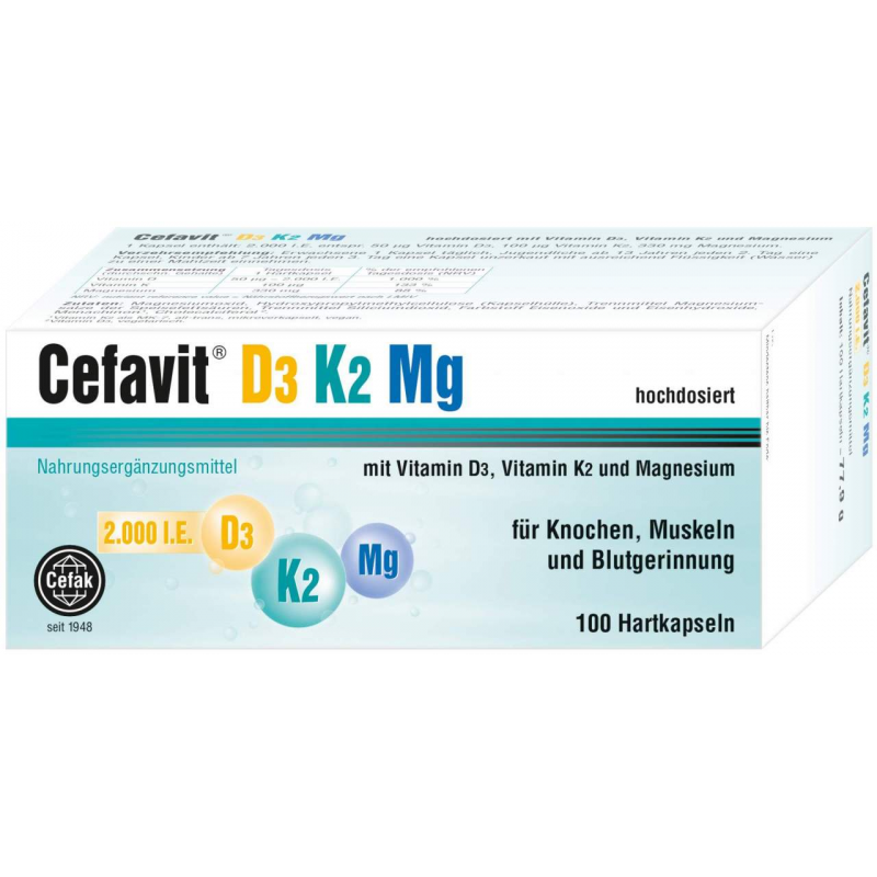 Cefavit D3 K2 mg 2.000 I.E. 100 Kapseln