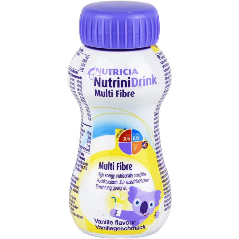 Nutrini Drink Multifibre Vanillegeschmack 32 X 200 ml Flüssigkeit