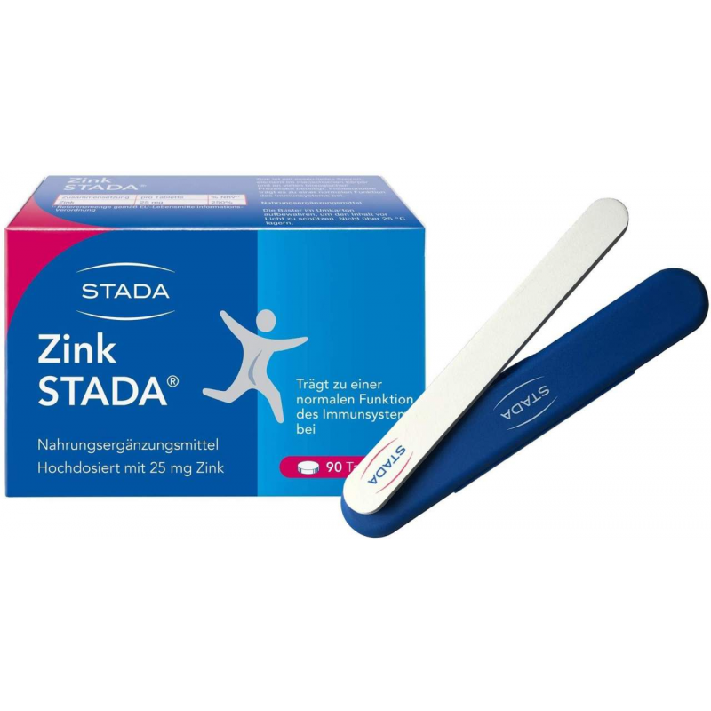 Zink STADA 25 mg 90 Tabletten + gratis Nagelpfeile