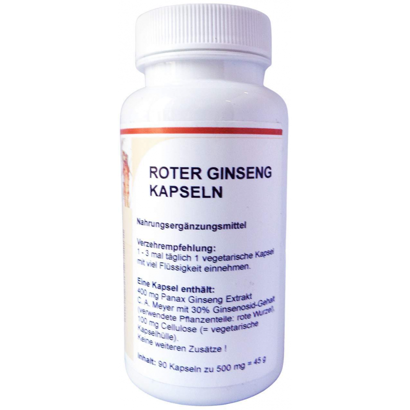 Roter Ginseng Extrakt 90 Kapseln