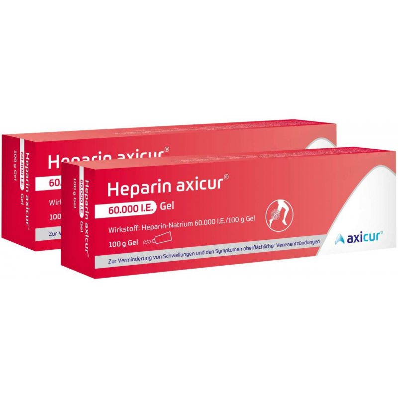 Heparin Axicur 60.000 I.E. 2 x 100 g Gel