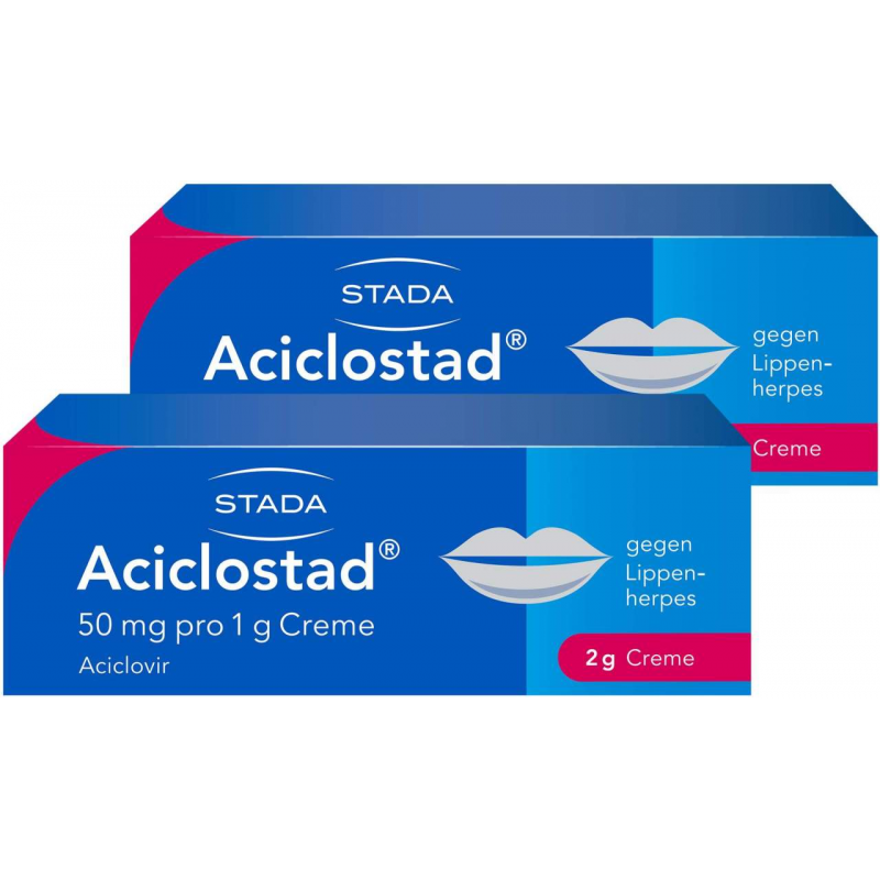 Aciclostad gegen Lippenherpes 2 x 2 g Creme