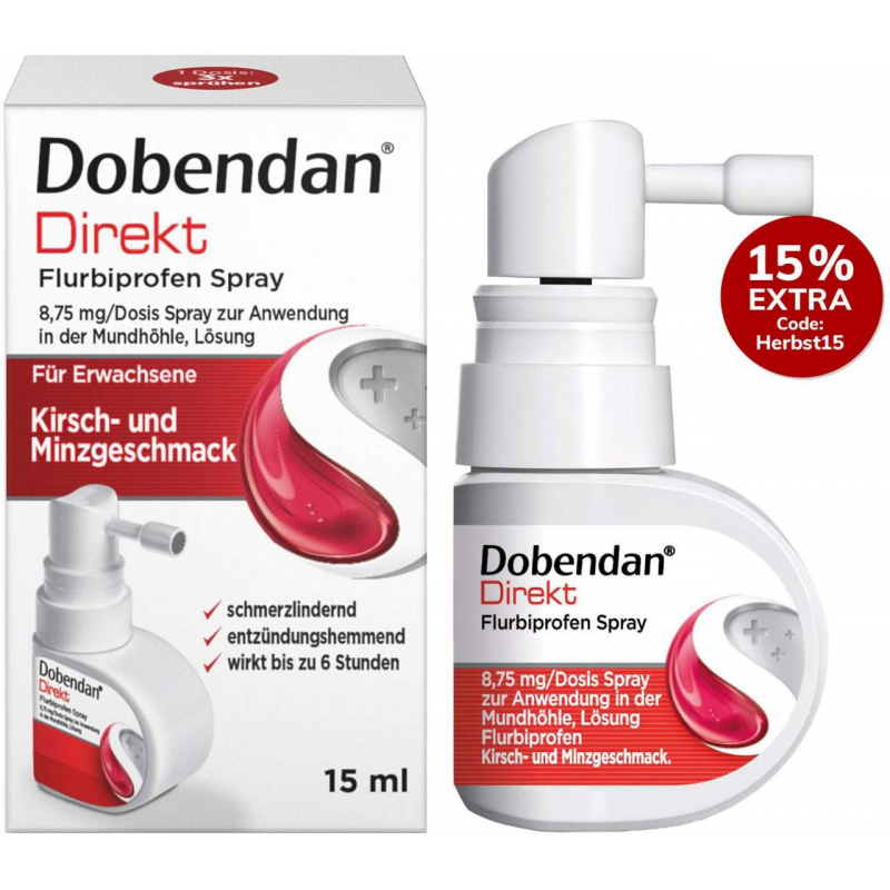 Dobendan Direkt Flurbiprofen 15 ml Halsspray