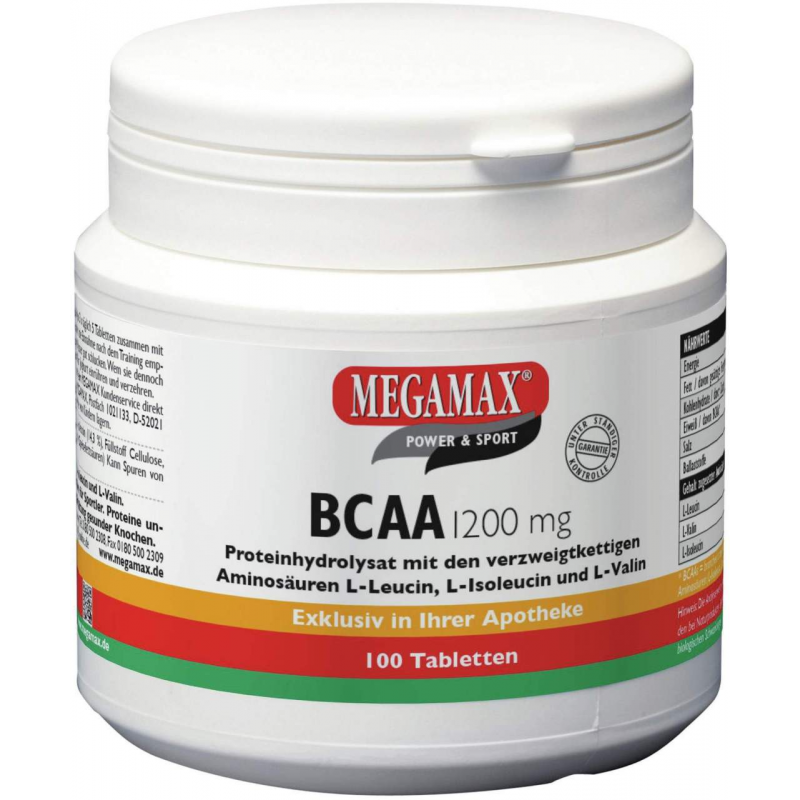 Megamax Bcaa 1200 mg 100 Tabletten
