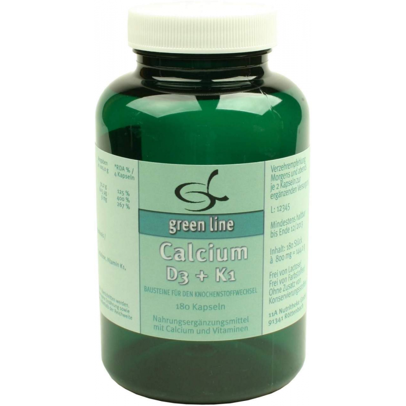 Calcium D3 und K1 180 Kapseln