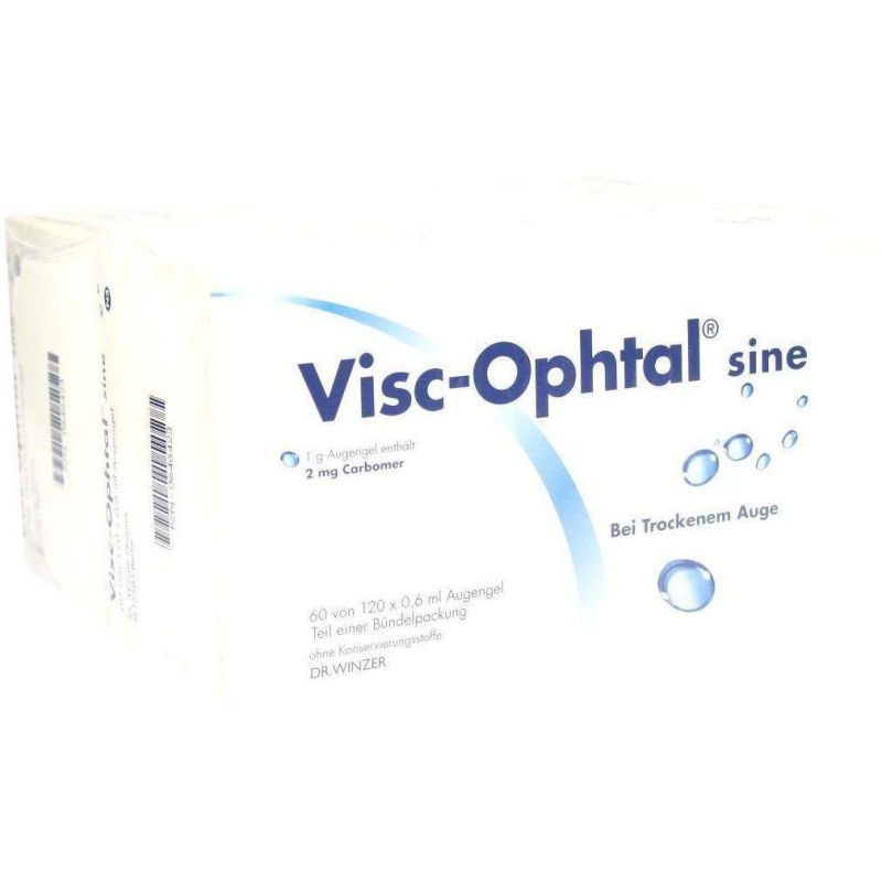 Visc Ophtal Sine 120 X 0,6 ml Augengel