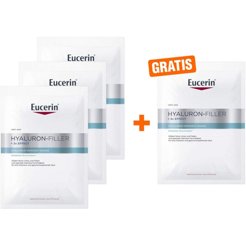 Eucerin Anti Age Hyaluron Filler Intensiv Maske 3 + 1 gratis