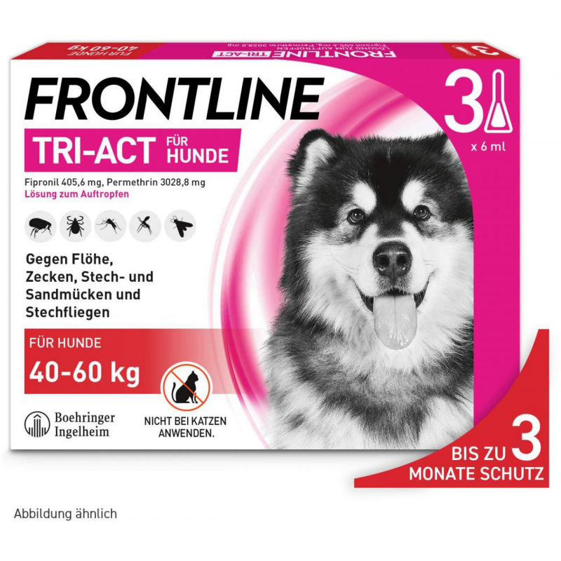 Frontline TRI-ACT Hund 40-60 kg 3 Pipetten