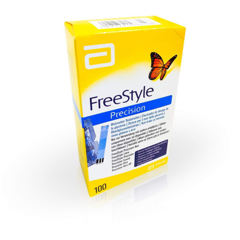 Freestyle Precision Blutzucker 100 Teststreifen Ohne Codieren