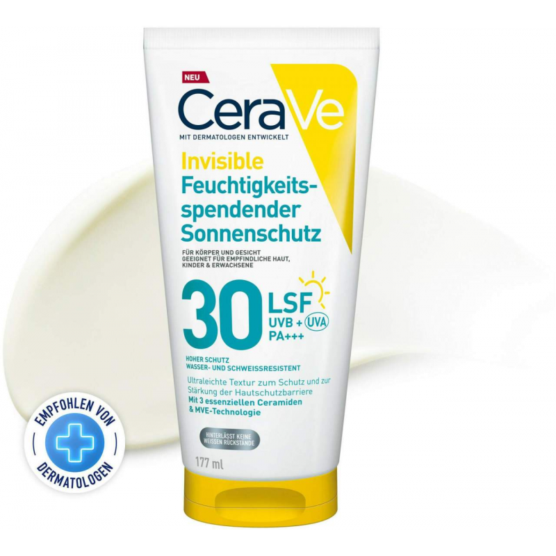 CeraVe Feuchtigkeitsspendender Sonnenschutz LSF 30 177 ml
